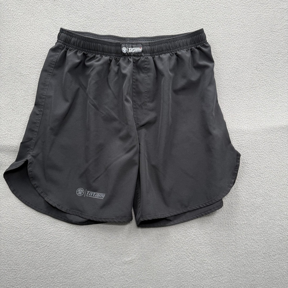 Tatami Shorts Mens XL Black Dry Fit MMA Training Athletic Running 6 Inseam